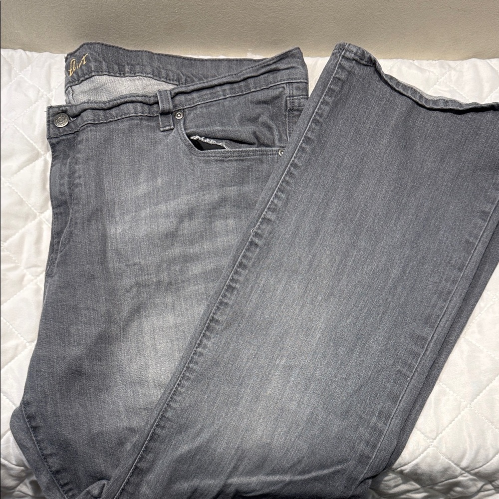 Old Navy womans Light Gray boot cut Jeans